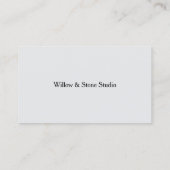 Clean Minimalist Business Card 名刺 (裏面)