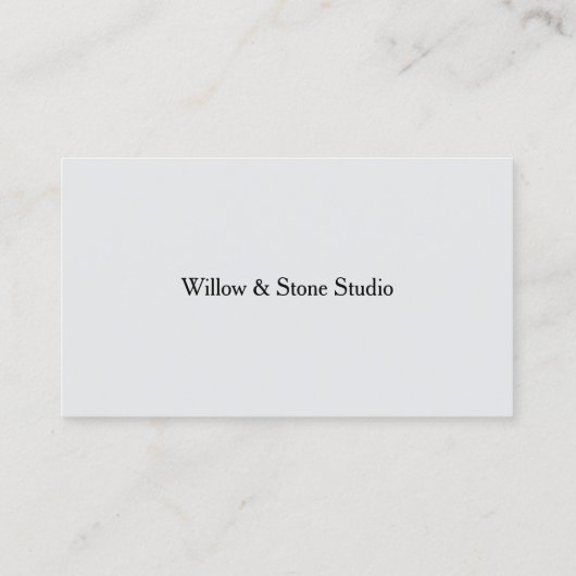 Clean Minimalist Business Card 名刺 (裏面)