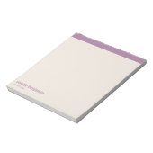 Clean Minimalist Lavender Purple & Pale Peach ノートパッド (回転)