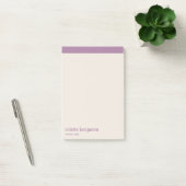 Clean Minimalist Lavender Purple & Pale Peach ポストイット (オフィス)