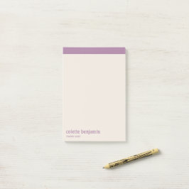 Clean Minimalist Lavender Purple & Pale Peach ポストイット