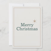 Clean & Minimalist Merry Christmas シーズンカード (正面)