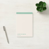 Clean Minimalist Turquoise-Green & Pale Peach ポストイット (オフィス)