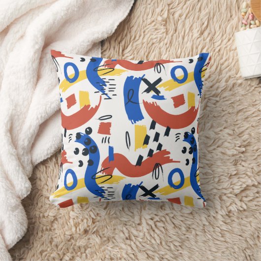 Clean Modern Abstract Pattern | Colorful Artistic  クッション (ブランケット)