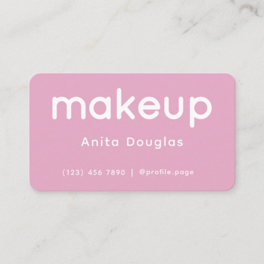 Clean modern minimalist makeup  名刺 (正面)