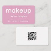 Clean modern minimalist makeup  名刺 (正面/裏面)