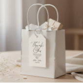 Clean Modern Wedding Favor Gift Tag ギフトタグ