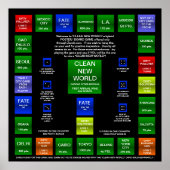 CLEAN NEW WORLD BOARD GAME (WORLD EDITION) ポスター (正面)