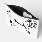 Clean Outline Zip Pouch アクセサリーポーチ (見開き)