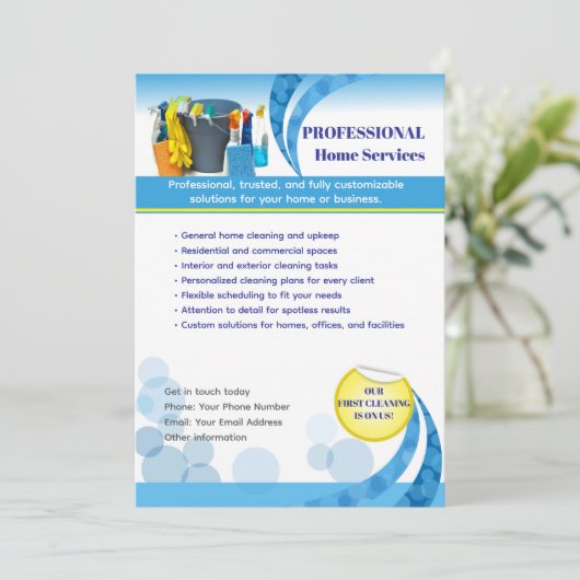 Clean Professional Editable Template  招待状 (スタンド正面)