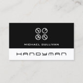 Clean professional logo handyman Business Card 名刺 (正面)