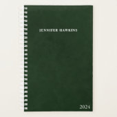 Clean Sage Green Texture Business Weekly プランナー手帳 (正面)