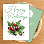Clean Script Holiday Card シーズンカード