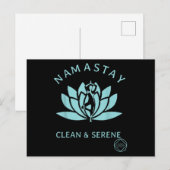 Clean & Serene Yoga Narcotics Anonymous ポストカード (正面/裏面)