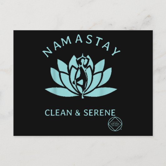 Clean & Serene Yoga Narcotics Anonymous ポストカード (正面)