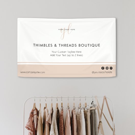 Clean & Simple Business Logo Event Marketing  横断幕