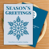 Clean Snowflake Corporate Card シーズンカード