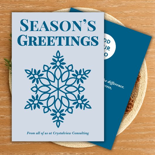 Clean Snowflake Corporate Card シーズンカード