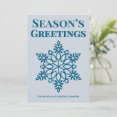 Clean Snowflake Corporate Card シーズンカード (スタンド正面)