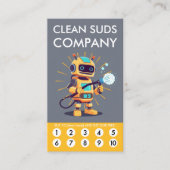 Clean Suds Wash Loyalty Punch Card ロイヤリティカード (正面)