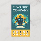 Clean Suds Wash Loyalty Punch Card ロイヤリティカード (正面)