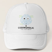 Clean Tech Brain Coding Trucker Design  キャップ (正面)