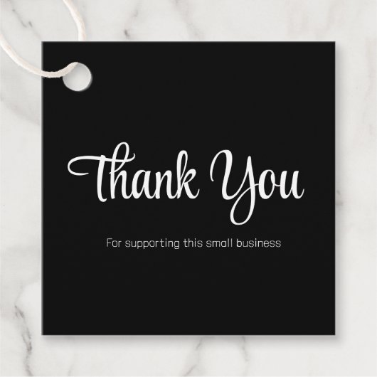 Clean Thank You Black & White製品パッケージ フェイバータグ (正面)