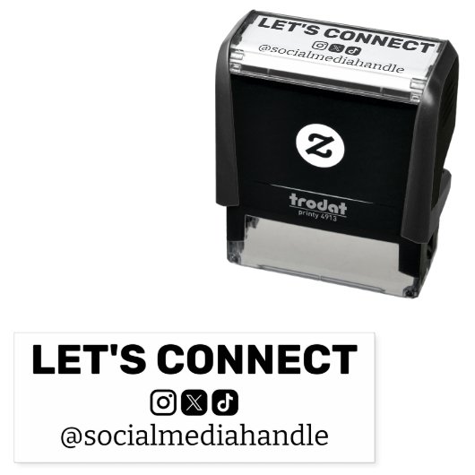 Clean Timelessソーシャルメディアのアイコン接続しよう セルフインキングスタンプ (インサイチュ)