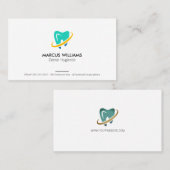 Clean Toothアイコン | 歯科業 名刺 (正面/裏面)