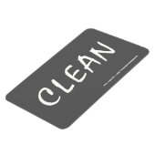 CLEAN w/websiteアドレス4x6長方形マグネット マグネット (左側)