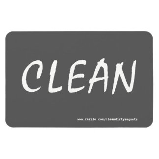 CLEAN w/websiteアドレス4x6長方形マグネット マグネット