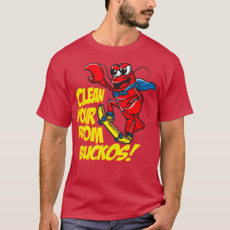 Clean Your Room Bucko JBP Lobster Skateboarding Tシャツ