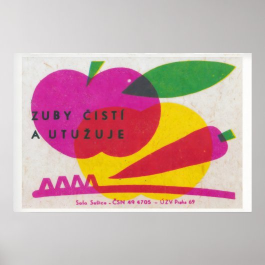 Clean Your Teeth - Matchbox Print - Aesthetic Wall ポスター (正面)