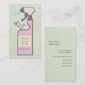 Cleaner Cleaning Serviceビジネスプロファイルカード 名刺 (正面/裏面)