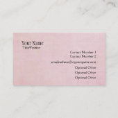 Cleaner Cleaning Serviceビジネスプロファイルカード 名刺 (裏面)