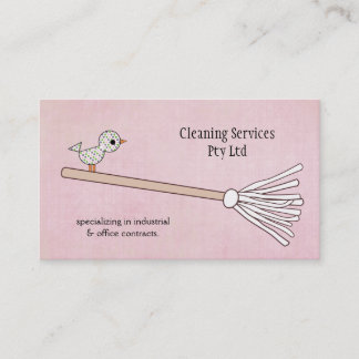 Cleaner Cleaning Serviceビジネスプロファイルカード 名刺
