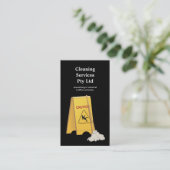Cleaner Cleaning Serviceビジネスプロファイルカード 名刺 (スタンド正面)