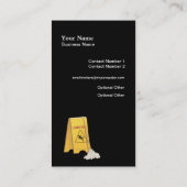 Cleaner Cleaning Serviceビジネスプロファイルカード 名刺 (裏面)