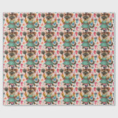 Cleaner House Wife Cat is cleaning the house ラッピングペーパー (フラット)