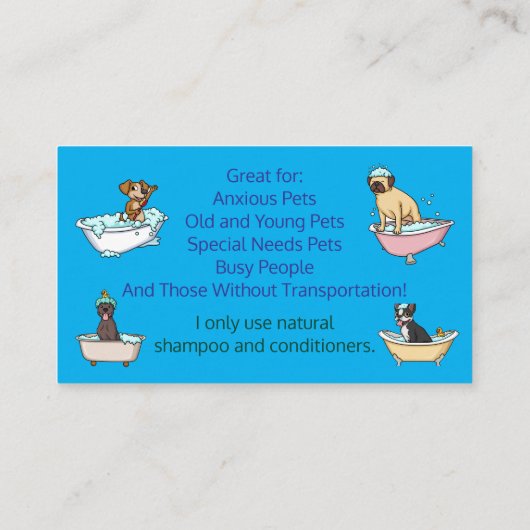 Cleanest Pup LLC名刺 名刺 (裏面)