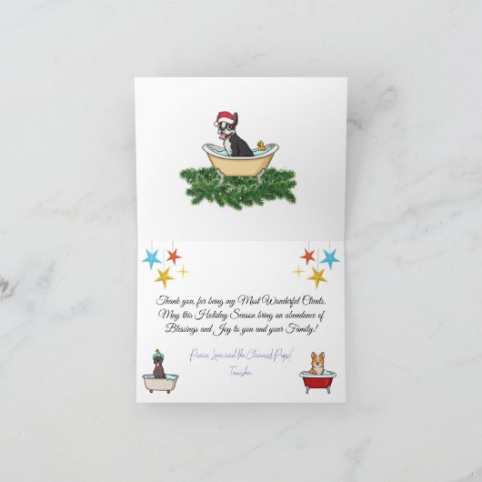 Cleanest Pup LLC シーズンカード (内部)