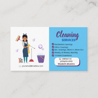 Cleaning_Bubble Business Card コーリングカード