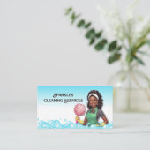 Cleaning Bubble House Cleaning Service 名刺 (スタンド正面)