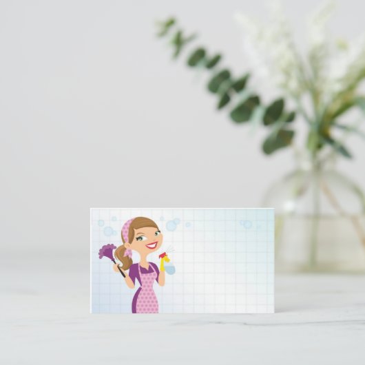 CLEANING COMPANYビジネス 名刺 (スタンド正面)