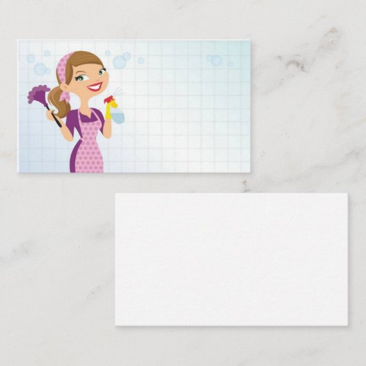 CLEANING COMPANYビジネス 名刺 (正面/裏面)