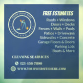 Cleaning Company | Custom Logo Cleaning Service ウィンドウサイン (シート3)