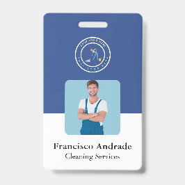 Cleaning Company | Custom Logo Cleaning Service バッジ