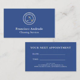 Cleaning Company | Custom Logo Cleaning Service 予約カード