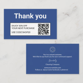 Cleaning Company | Custom Logo Cleaning Service 割引カード