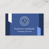 Cleaning Company | Custom Logo Cleaning Service 名刺 (正面)